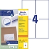 AVERY Zweckform Etiketten 3483-200 weiß 105, 0 x 148, 0 mm - 880 Stück