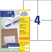 AVERY Zweckform Etiketten 3483-200 weiß 105, 0 x 148, 0 mm - 880 Stück