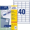 AVERY Zweckform Etiketten 3657 weiß 48, 5 x 25, 4 mm - 4.000 Stück
