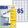 AVERY Zweckform Etiketten 3666 weiß 38, 0 x 21, 2 mm - 6.500 Stück