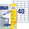 AVERY Zweckform Etiketten 4780 weiß 48, 5 x 25, 4 mm - 1.200 Stück
