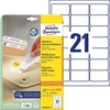 AVERY Zweckform Etiketten L6023REV-25 weiß 63, 5 x 38, 1 mm - 630 Stück