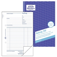 AVERY Zweckform Geschäftsformulare Auftrag Auftrag A5,  KP 756 DIN A5 2x 50 Seiten
