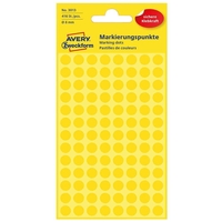 AVERY Zweckform Klebepunkte 3013 gelb Ø 8, 0 mm - 416 Stück