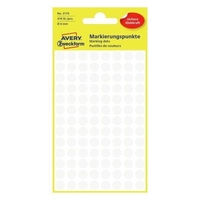 Avery Zweckform Klebepunkte 3175 0, 8 cm Duchmesser weiß - 416 Stück