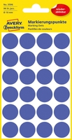 AVERY Zweckform Klebepunkte Markierungp.ablösb. Ø18mm blau Ø 18, 0 mm Blau
