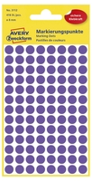 AVERY Zweckform Klebepunkte Markierungsp.Ø 8mm violett Ø 8, 0 mm Violett