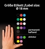 AVERY Zweckform Klebepunkte Markierungspunkte grau 18mm Ø 18, 0 mm Grau