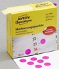 AVERY Zweckform Klebepunkte Markierungspunkte magenta Ø 10, 0 mm Pink
