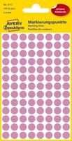 AVERY Zweckform Klebepunkte Markierungspunkte rosa Ø 8mm Ø 8, 0 mm Rosa
