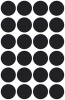 AVERY Zweckform Klebepunkte Markierungspunkte schwarz Ø 18, 0 mm Schwarz