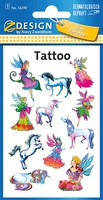 AVERY Zweckform Klebetattoo Sticker Tattoos Elfen Elfen,  Einhörner