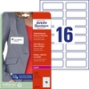 AVERY Zweckform Namens-Etiketten L4783-20 88, 9 x 31, 0 mm weiß