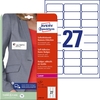 AVERY Zweckform Namens-Etiketten L4784-20 63, 5 x 29, 6 mm weiß
