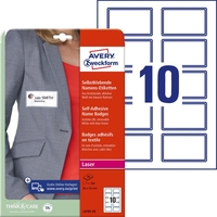 AVERY Zweckform Namens-Etiketten L4787-20 80, 0 x 50, 0 mm weiß