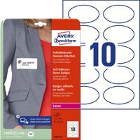 AVERY Zweckform Namens-Etiketten L4882-20 85, 0 x 50, 0 mm weiß