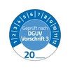 AVERY Zweckform Prüfplaketten Prüfplak. Geprüft nach DGUV.20 30, 0 x 30, 0 mm Blau