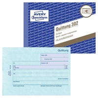 AVERY Zweckform Quittung,  MwSt. separat ausgewiesen Formularbuch 302 - 1x 50 Blatt