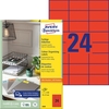 AVERY Zweckform Universaletiketten 3448 70, 0 x 37, 0 mm Rot
