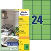 AVERY Zweckform Universaletiketten 3450 70, 0 x 37, 0 mm Grün