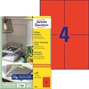 AVERY Zweckform Universaletiketten 3456 105, 0 x 148, 0 mm Rot