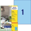 AVERY Zweckform Universaletiketten 3471 210, 0 x 297, 0 mm Blau