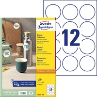 AVERY Zweckform Universaletiketten L3416-100 60, 0 x 60, 0 mm weiß