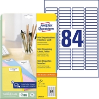 AVERY Zweckform Universaletiketten L7656-25 46, 0 x 11, 1 mm weiß