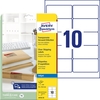 AVERY Zweckform Versand-Etiketten Inkjet-Etik.96x50, 8 Transp. 96, 0 x 50, 8 mm Transparent
