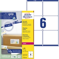 AVERY Zweckform Versand-Etiketten L7166-100 99, 1 x 93, 1 mm weiß