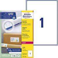 AVERY Zweckform Versand-Etiketten L7167-100 199, 6 x 289, 1 mm weiß