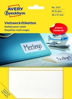 AVERY Zweckform Vielzweck-Etiketten Vielzweck-Etik.98x51 weiß 98, 0 x 51, 0 mm weiß