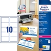 AVERY Zweckform Visitenkarten Visitenk.Ultraweiß, blanko, 100 C32016-10 220 g/m² satiniert weiß