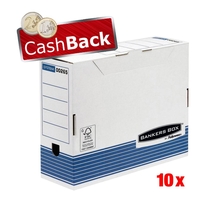 Bankers Box Archivboxen Bankers Box 10xablageb. Bu10cm für Ordner 10, 8 x 26, 5 x 32, 7 cm