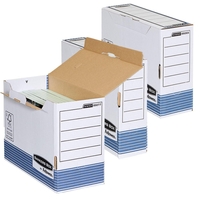 Bankers Box Archivboxen Bankers Box 10xablageb. Bu15cm für Ordner 15, 5 x 26, 5 x 32, 7 cm