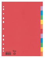 bene Register Bene Kartonregist.A4 12teilig farbsortiert