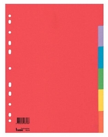 bene Register Bene Kartonregist.A4 6teilig farbsortiert