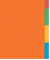 bene Register Kartonregister A4,  6-teilig farbsortiert