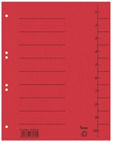 bene Trennblätter Trennblätter Intensiv rot 50St 210 g/m² rot