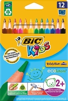 BIC Buntstifte Bic Dreikantstifte Kids,  12er Mehrfarbig