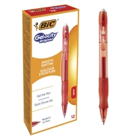 BIC Gelschreiber BIC Gelroller Gelocity rt,  12x 0.3 mm Rot
