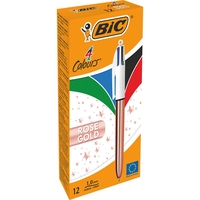 BIC Kugelschreiber BIC Kugelschr. 4 Col SHINE ro 0.4 mm Mehrfarbig