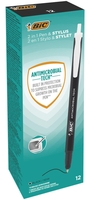 BIC Kugelschreiber Kugelschrei Stylus sw 12St 0.4 mm Schwarz