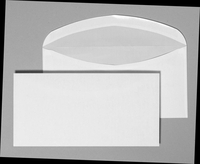 BONG Briefumschläge Briefumschlag, dl C5/6, weiß, o.F DIN lang ohne Fenster nassklebend