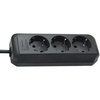 brennenstuhl Steckdosenleiste brennenstuhl Eco-Line 3-fach Steckdosenleiste - 1158620015 22 cm schwarz