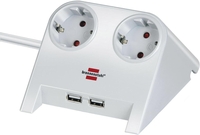 brennenstuhl Tischsteckdose Tischsteckd.USB Charger weiß 16 cm weiß