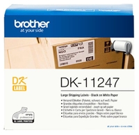Brother Einzel-Etiketten Brother Etikettenrolle DK11247 DK11247 164 mm x 103 mm weiß