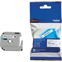 Brother M K231S - Nicht-laminiertes Schriftband - Schwarz auf Weiß - Rolle (1, 2 cm x 4 m) - 1 Rolle(n) - Blisterverpacku