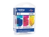 Brother Original LC-1100 Druckerpatronen 3er Multipack C/M/Y 325 Seiten (LC1100RBWBPDR)