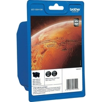 Brother Original LC-1100HYBK Druckerpatronen Doppelpack schwarz 900 Seiten (LC1100HYBKBP2DR)
